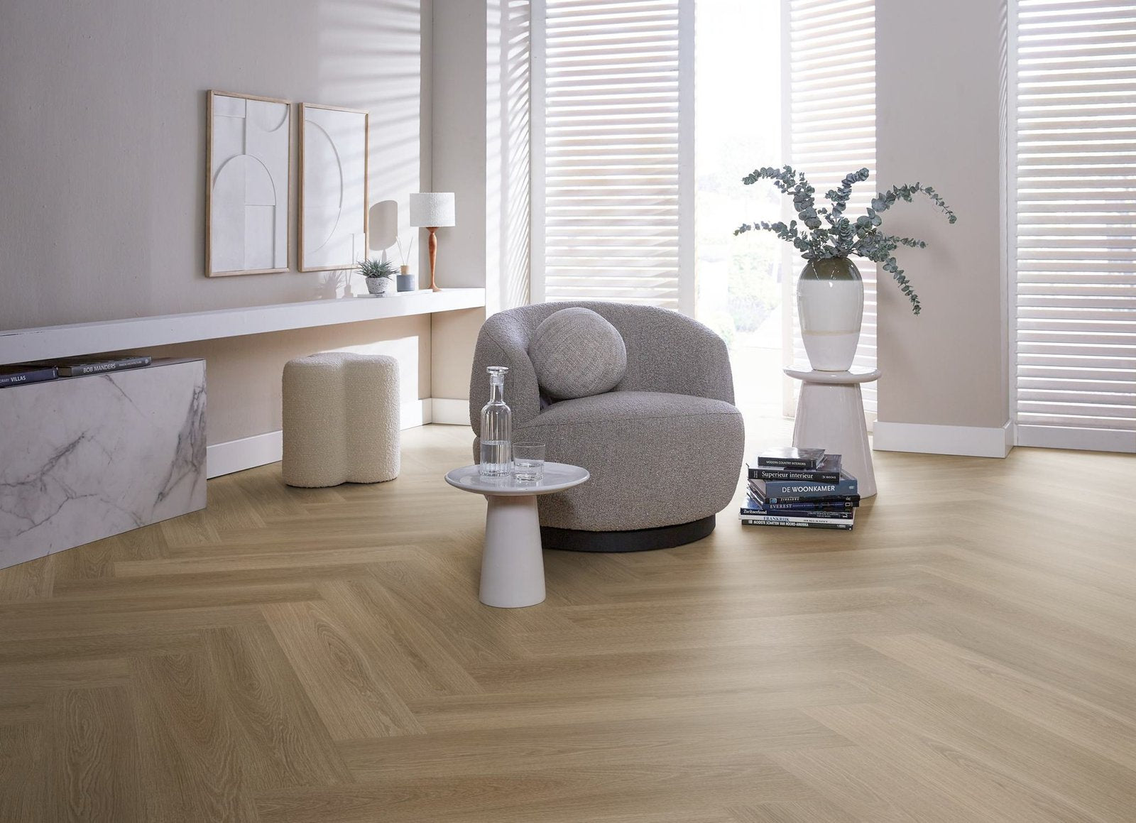 Spigato xl Soleno visgraat dryback dark oak sfeer