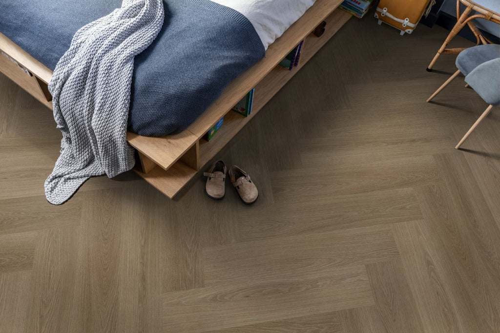 Spigato xl Soleno visgraat dryback dark oak sfeer
