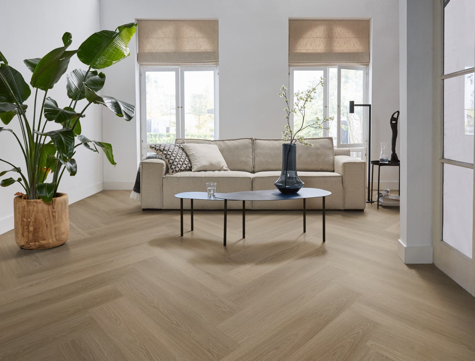 Spigato xl Soleno visgraat dryback dark oak sfeer