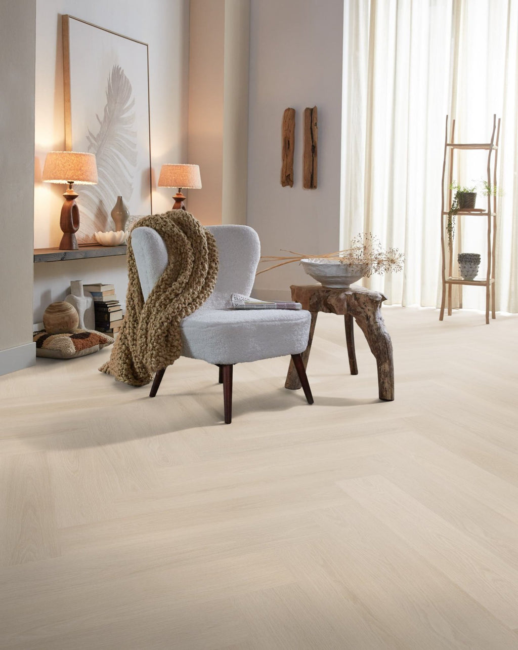 Spigato xl Soleno visgraat click SRC beige sfeer