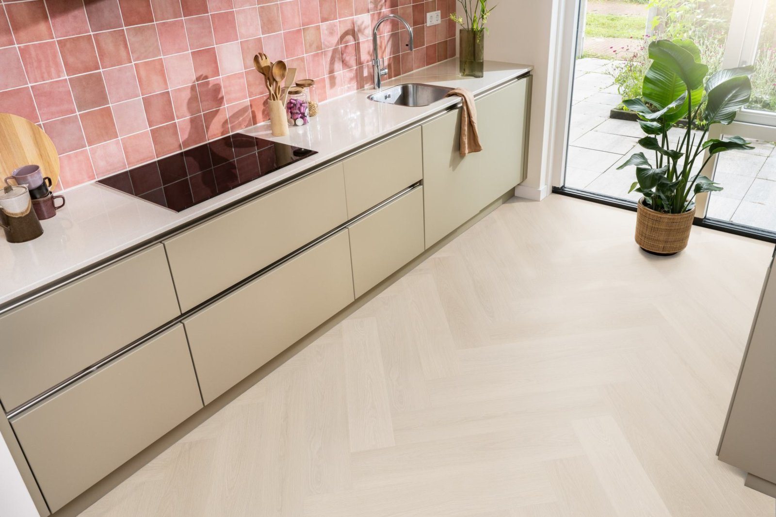 Spigato xl Soleno visgraat click SRC beige sfeer