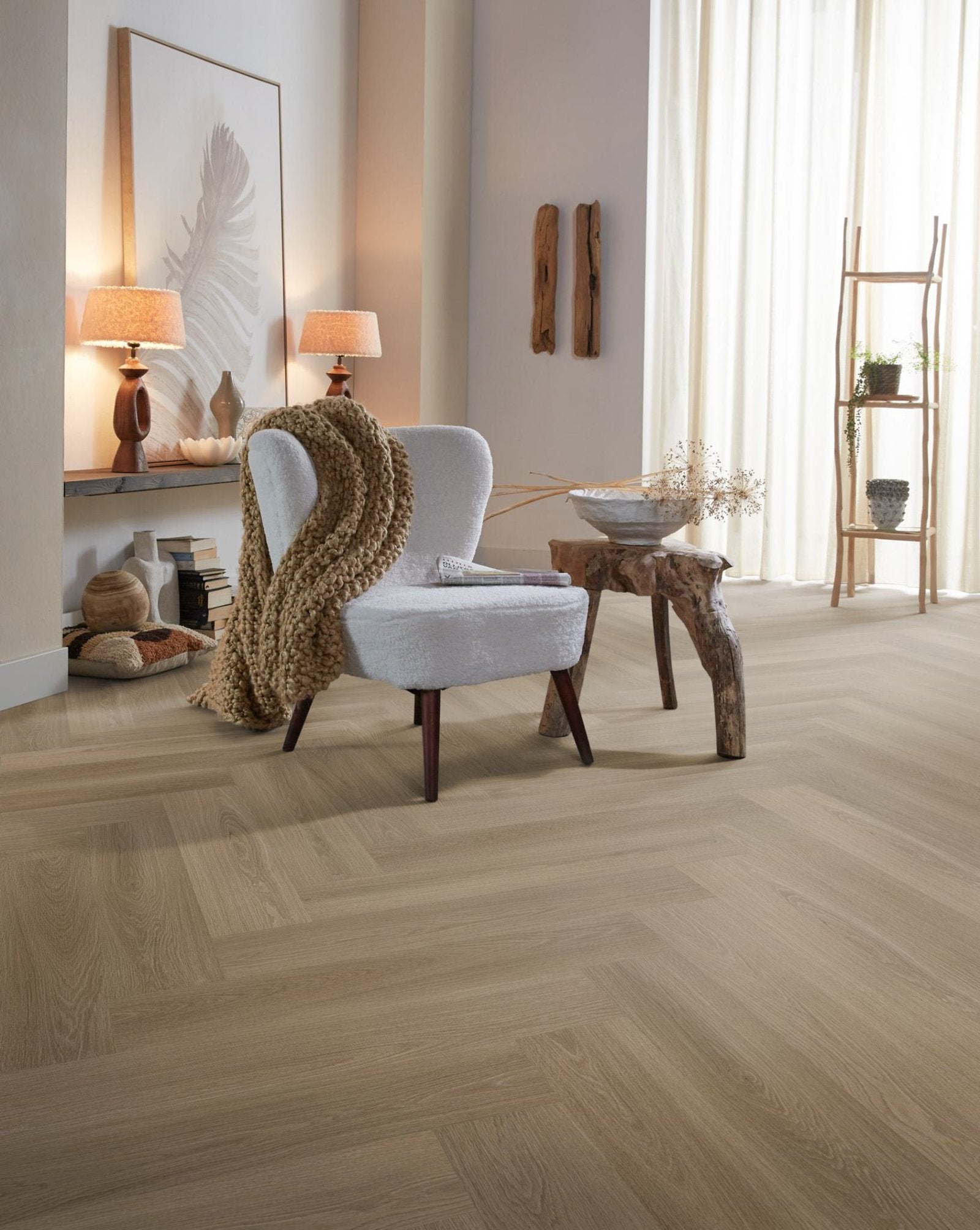Spigato xl Soleno visgraat click SRC dark oak sfeer