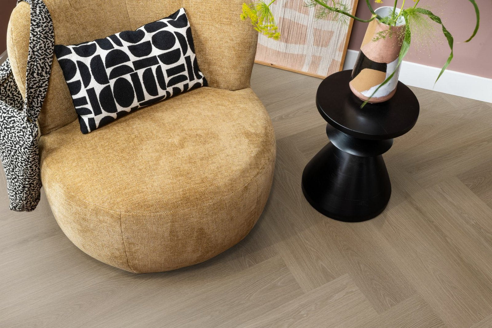 Spigato xl Soleno visgraat click SRC dark oak sfeer
