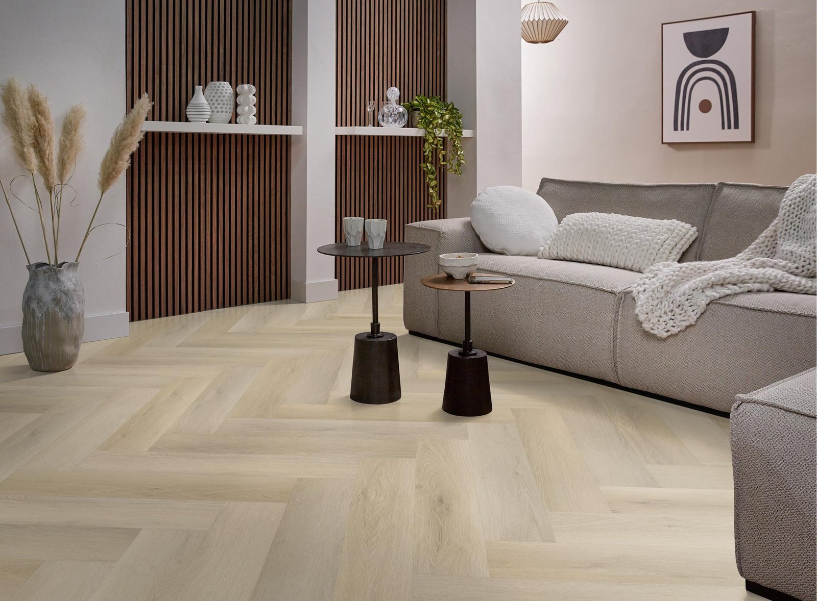 Spigato xl Marento visgraat dryback light oak sfeer