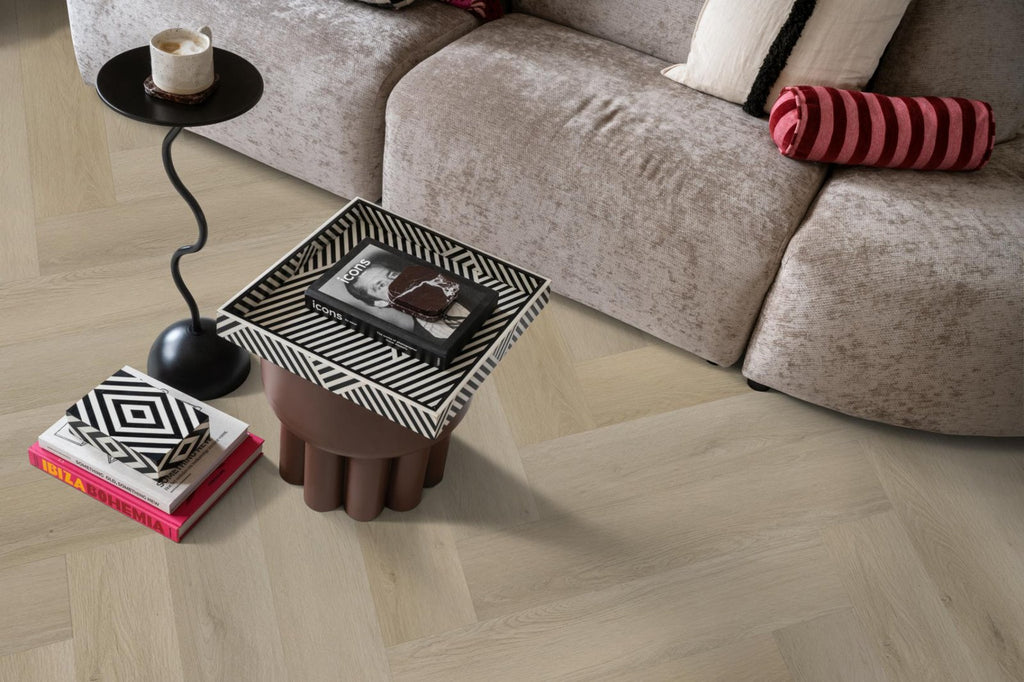 Spigato xl Marento visgraat dryback light oak sfeer