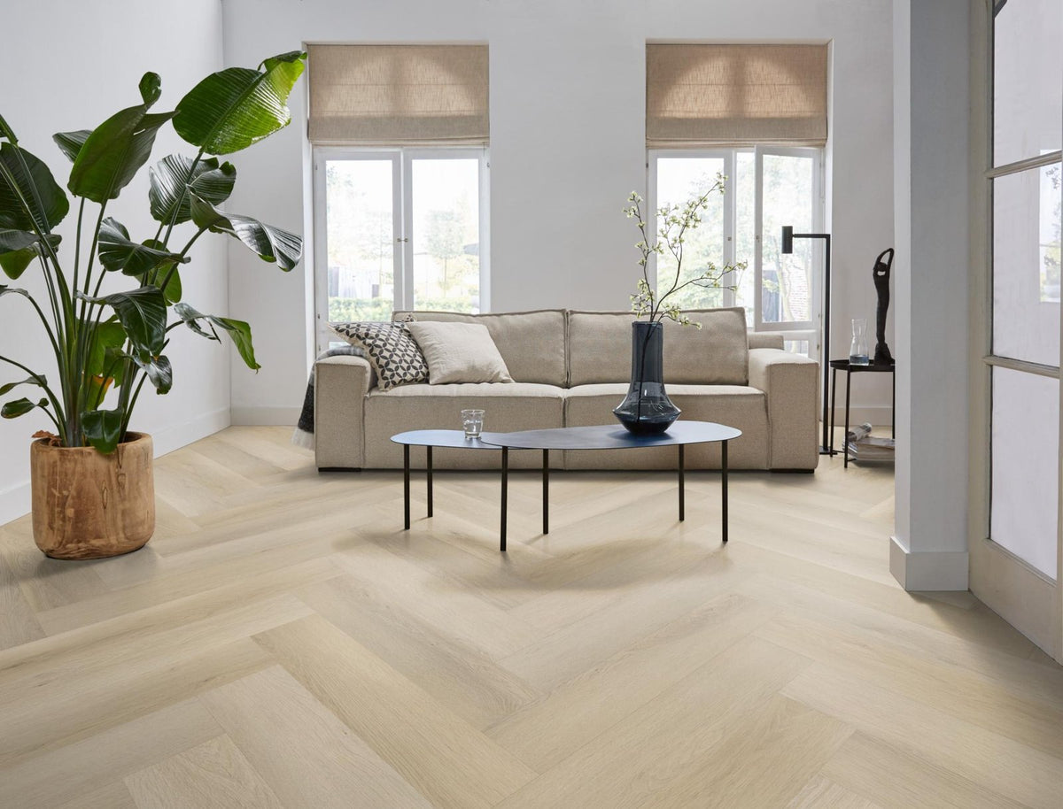 Spigato xl Marento visgraat dryback light oak sfeer