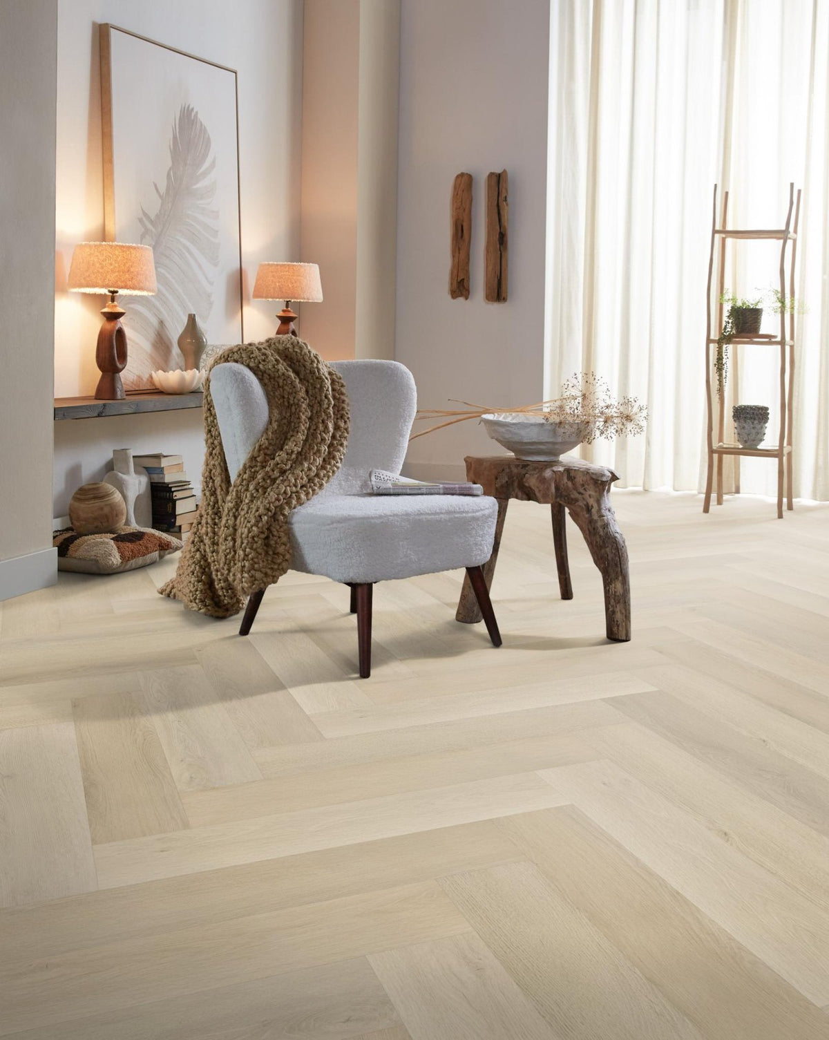 Spigato xl Marento visgraat dryback beige sfeer