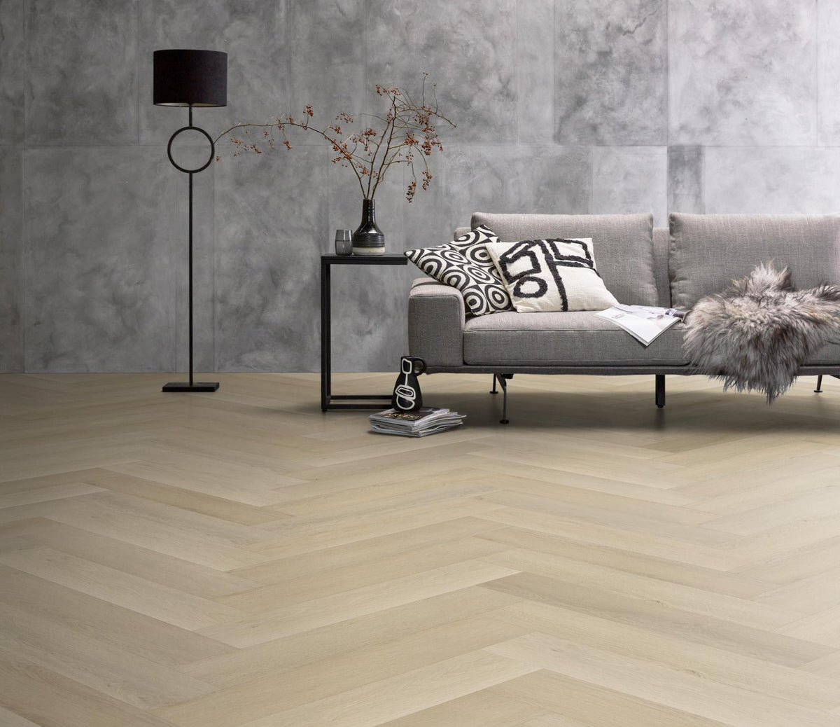 Spigato xl Marento visgraat dryback beige sfeer