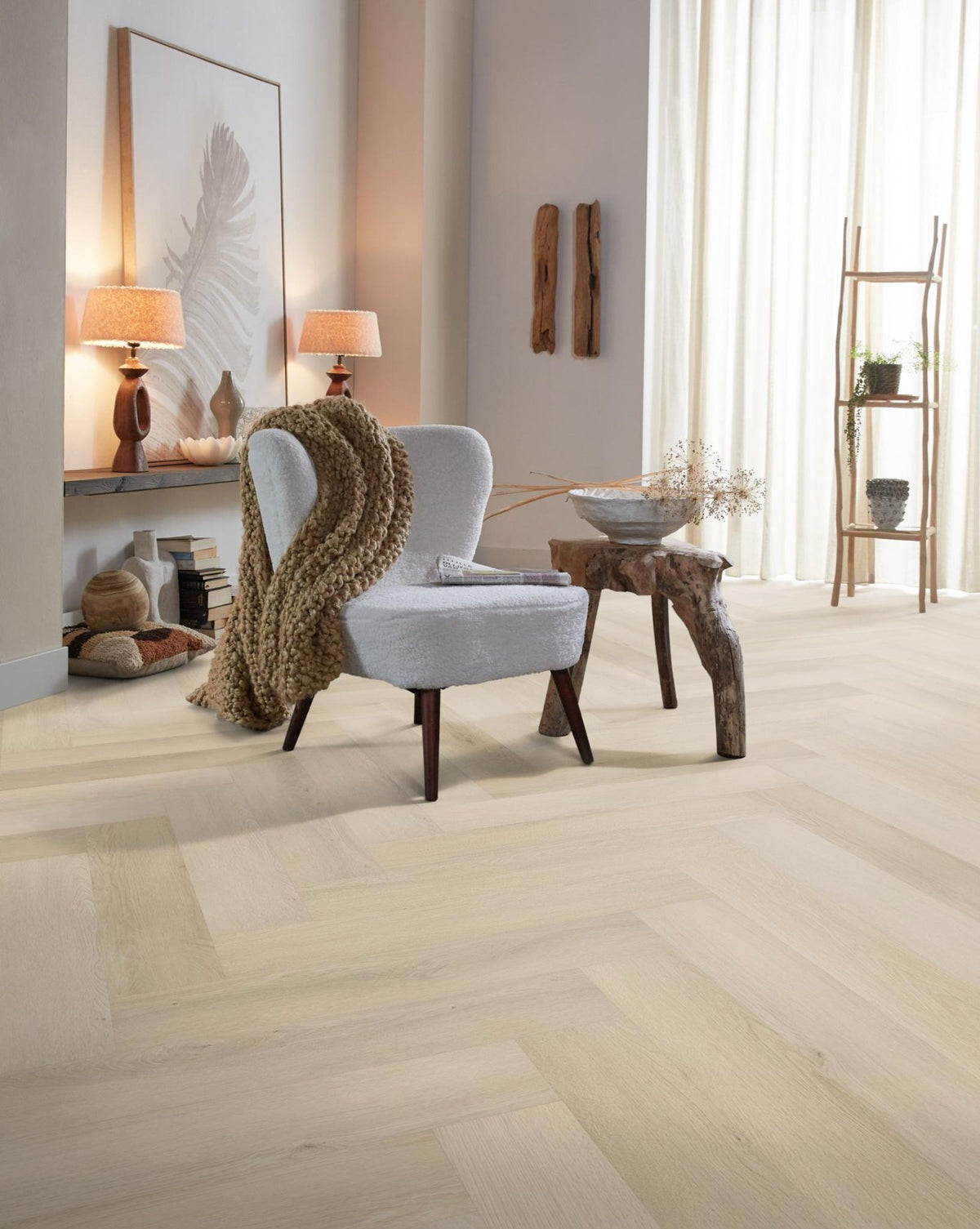 Spigato xl Marento visgraat dryback natural sfeer