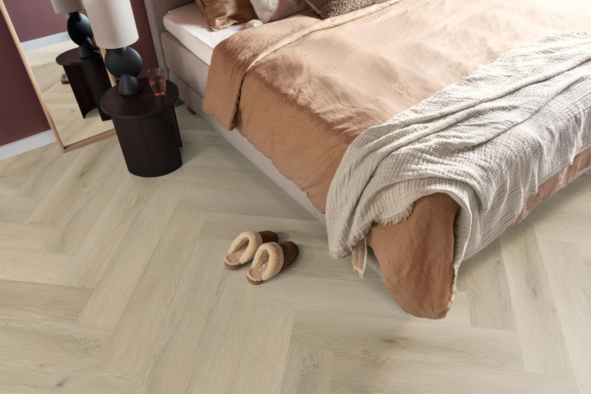 Spigato xl Marento visgraat dryback warm oak sfeer