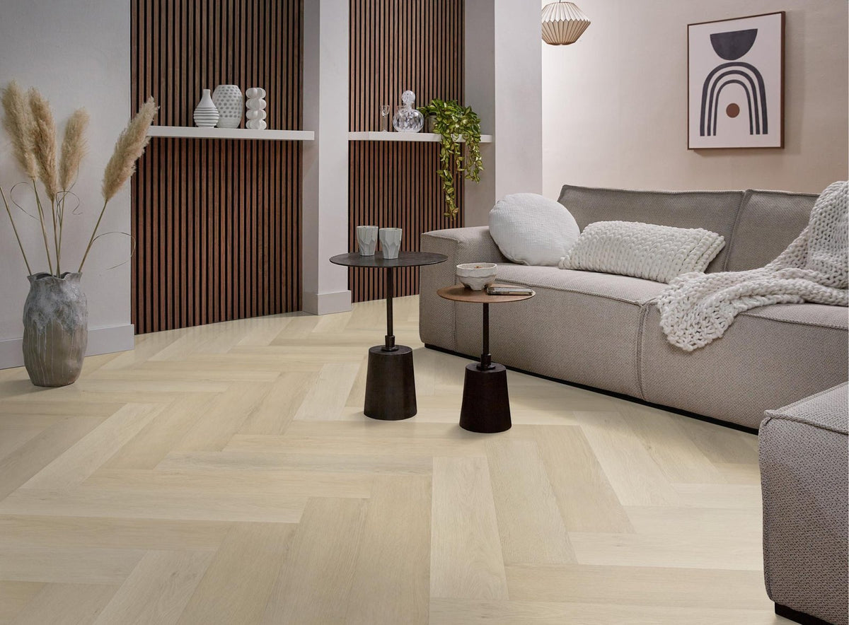Spigato xl Marento visgraat click SRC beige sfeer