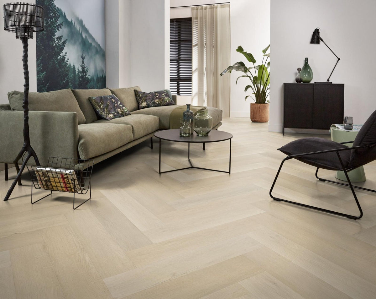 Spigato xl Marento visgraat click SRC beige sfeer