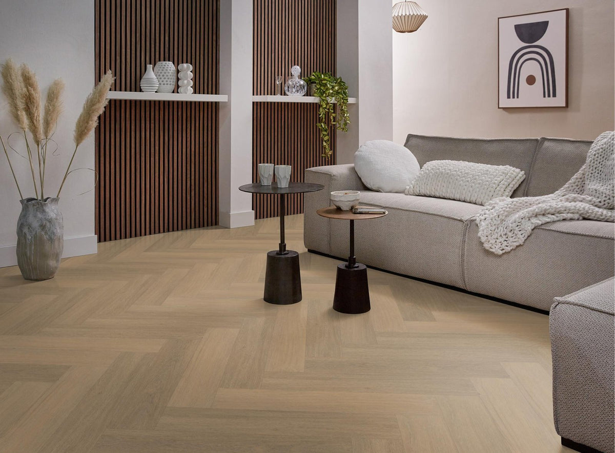 Spigato Viranto visgraat dryback warm natural sfeer