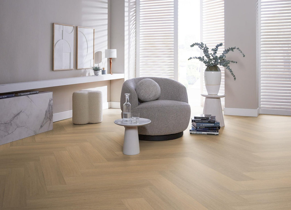 Spigato Viranto visgraat dryback warm natural sfeer
