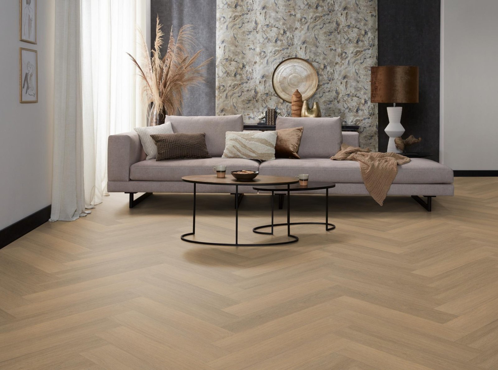 Spigato Viranto visgraat dryback warm natural sfeer