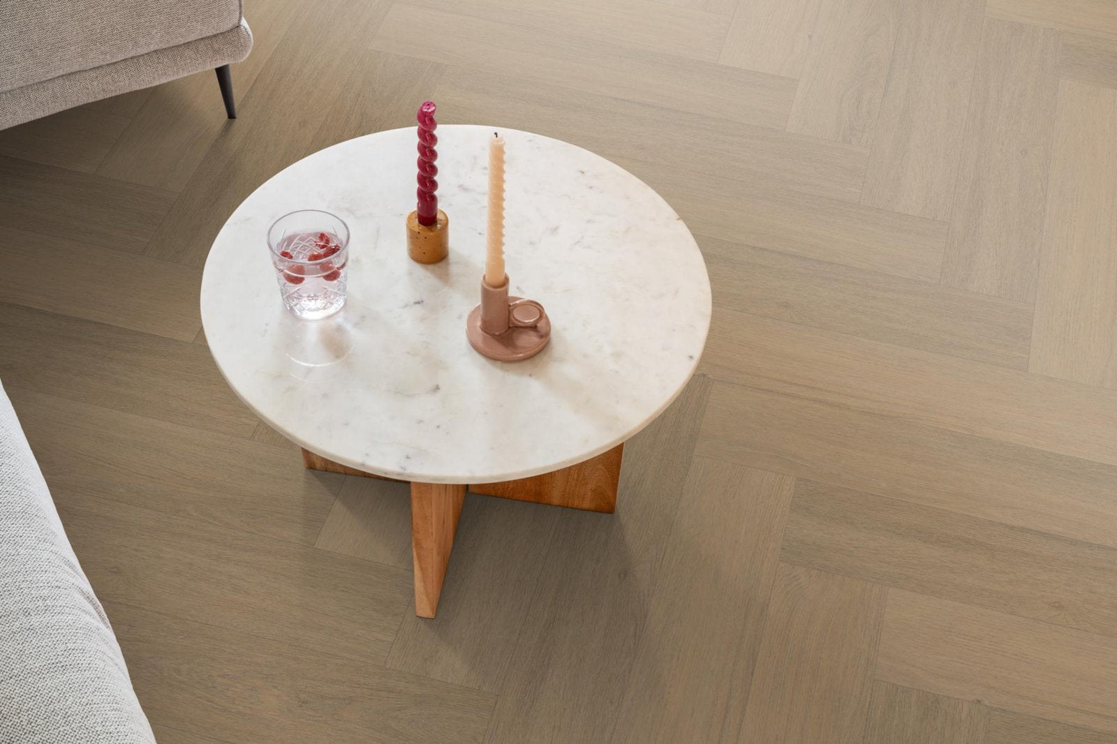 Spigato Viranto visgraat dryback warm natural sfeer