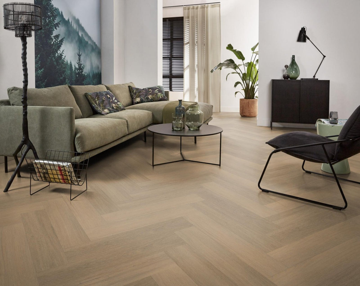 Spigato Viranto visgraat dryback warm natural sfeer