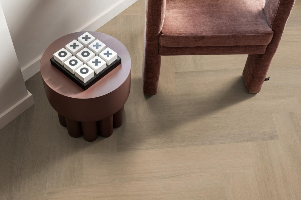 Spigato Viranto visgraat dryback warm beige sfeer