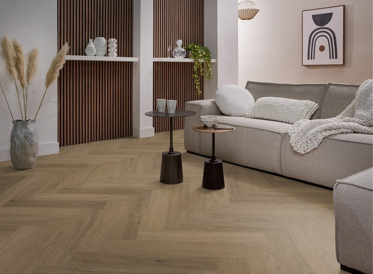 Spigato Viranto visgraat dryback light brown sfeer
