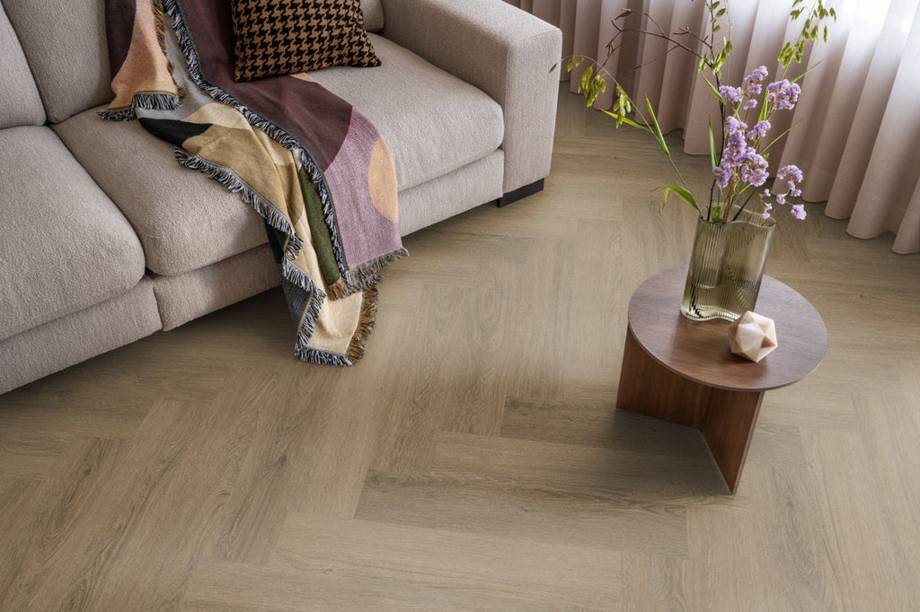 Spigato Viranto visgraat dryback light brown sfeer