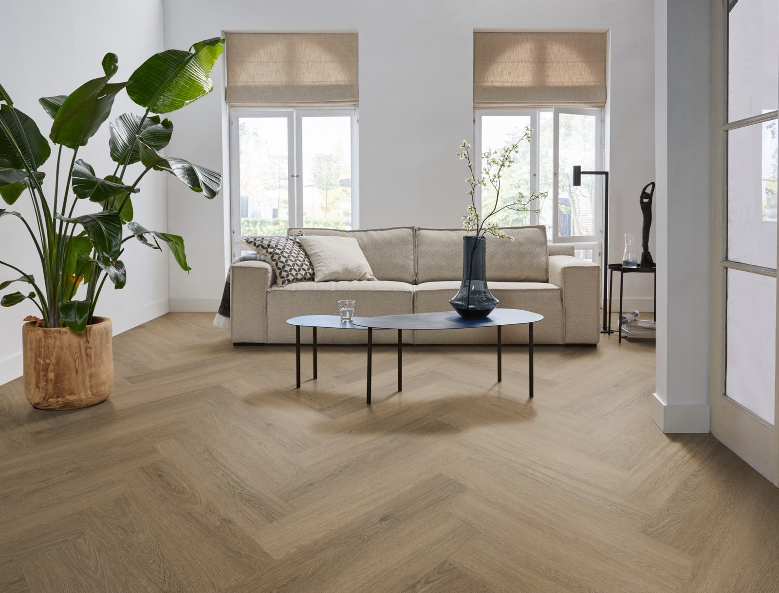 Spigato Viranto visgraat dryback light brown sfeer