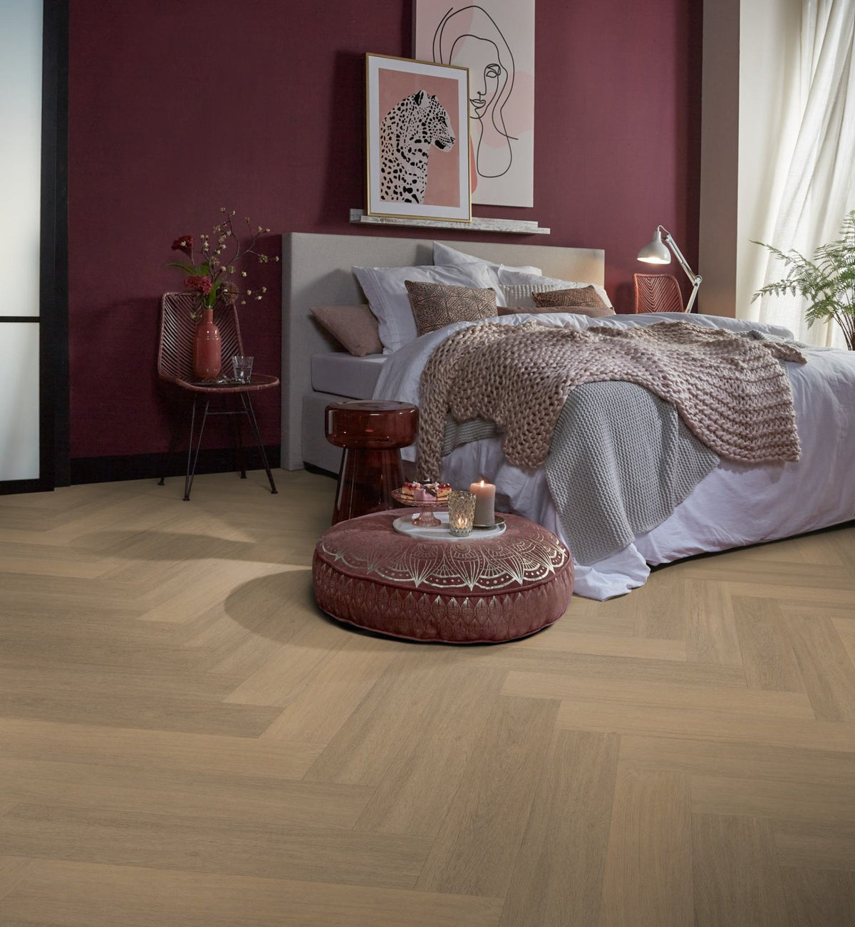 Spigato Viranto visgraat click SRC warm natural sfeer