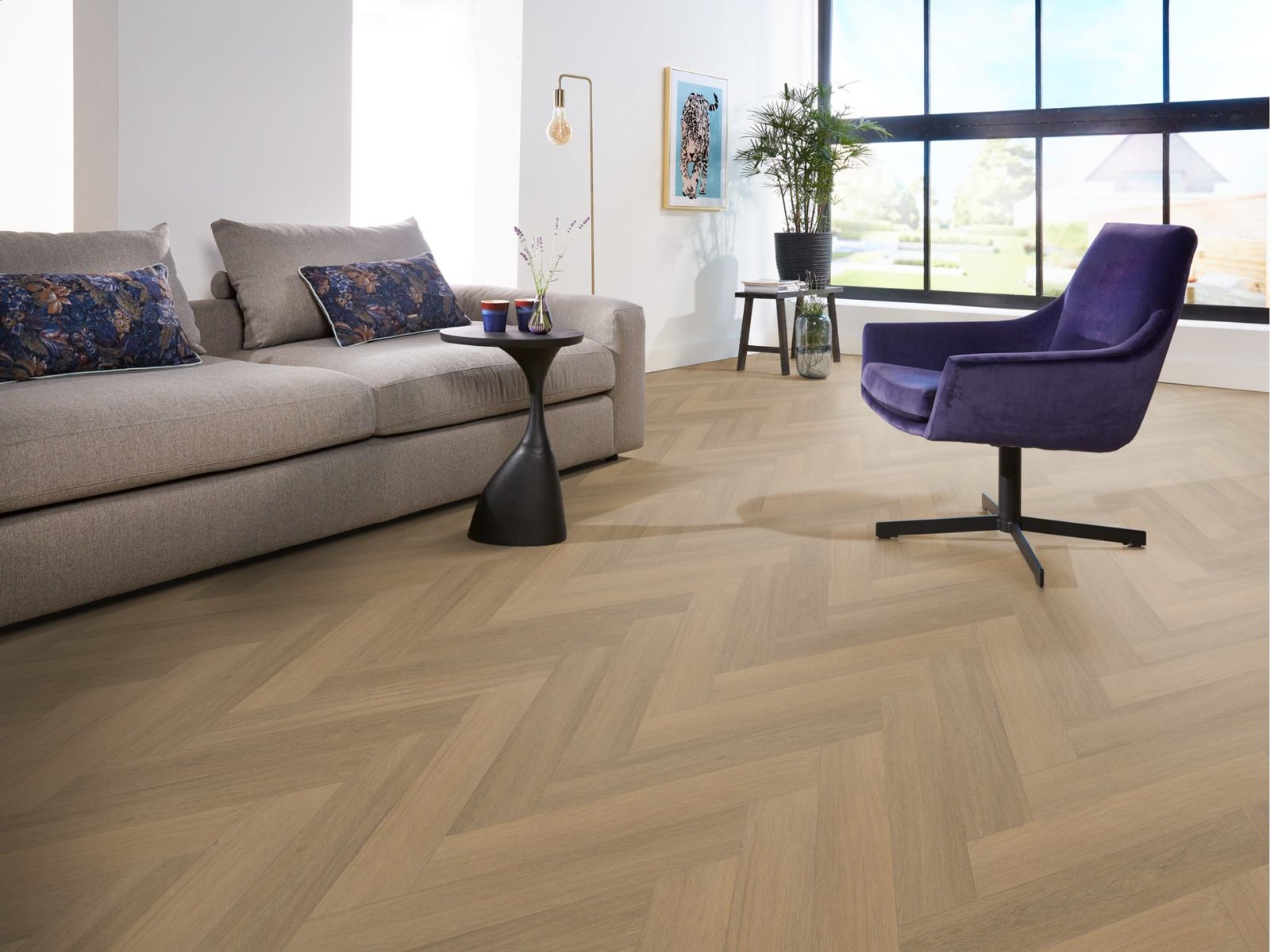 Spigato Viranto visgraat click SRC warm natural sfeer