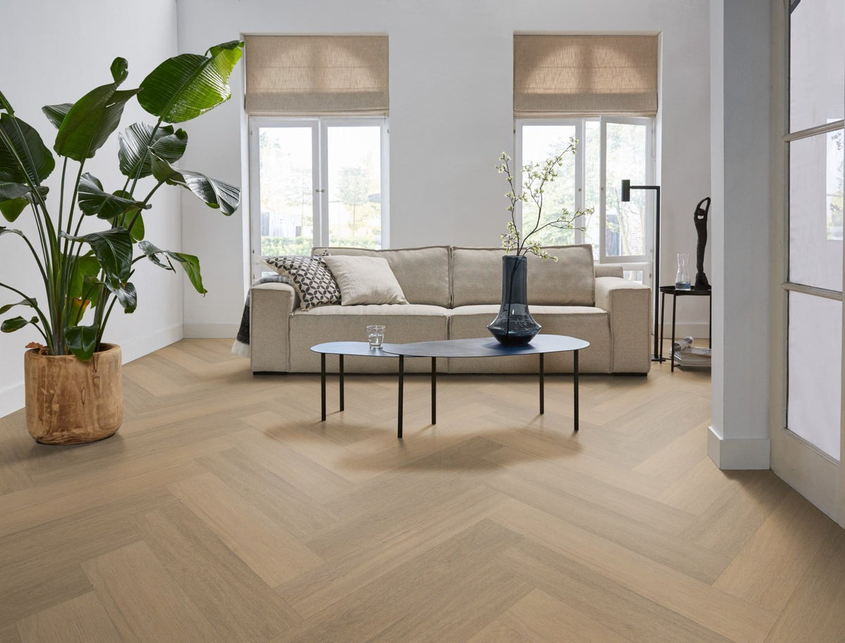 Spigato Viranto visgraat click SRC warm natural sfeer