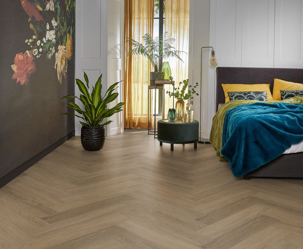 Spigato Viranto visgraat click SRC light brown sfeer