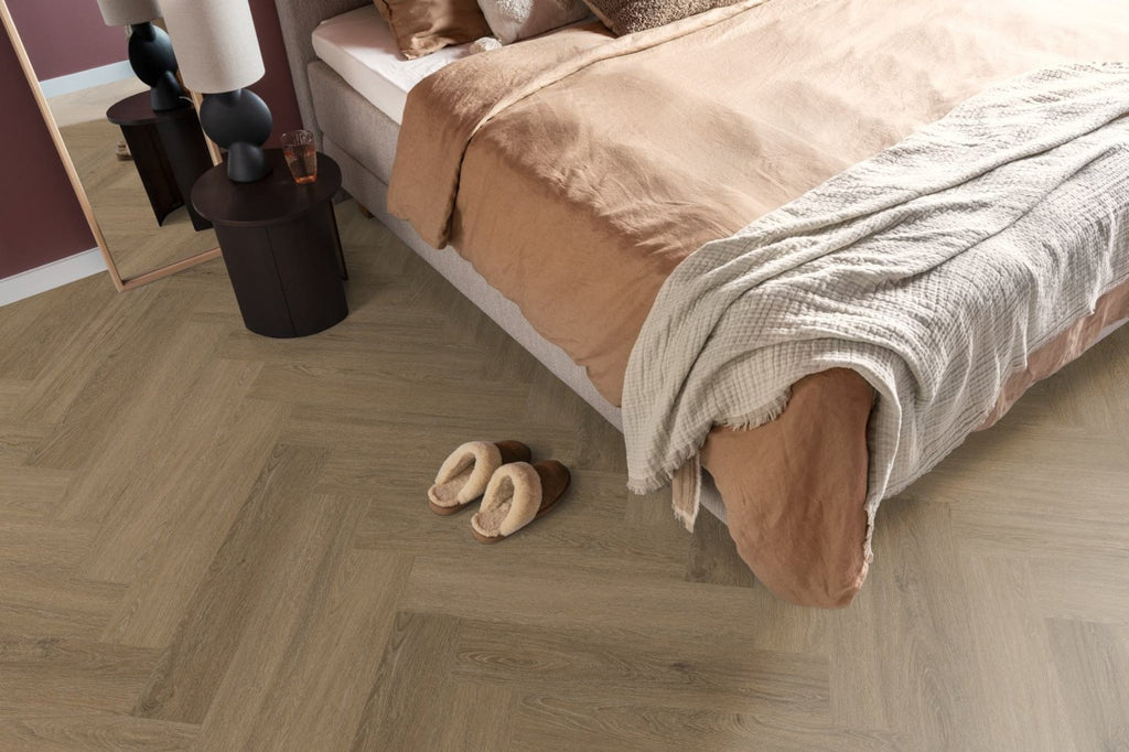 Spigato Viranto visgraat click SRC light brown sfeer