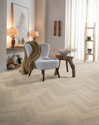 Spigato Avanto visgraat smal dryback beige sfeer