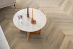Spigato Avanto hongaarse punt dryback beige sfeer