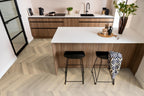 Spigato Avanto hongaarse punt dryback beige sfeer