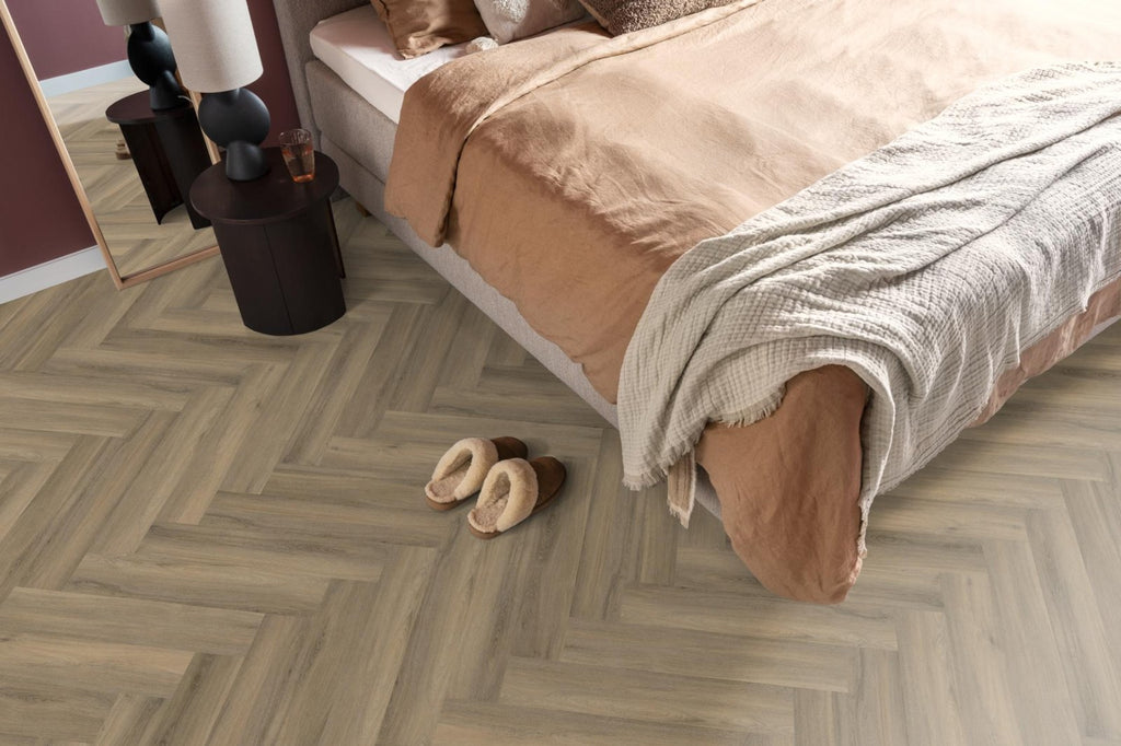 Spigato Avanto visgraat dryback light brown sfeer