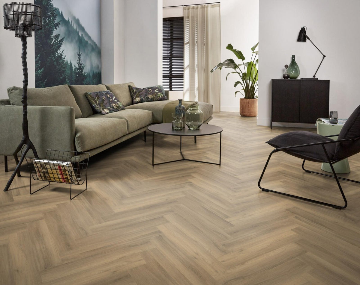 Spigato Avanto visgraat dryback natural sfeer