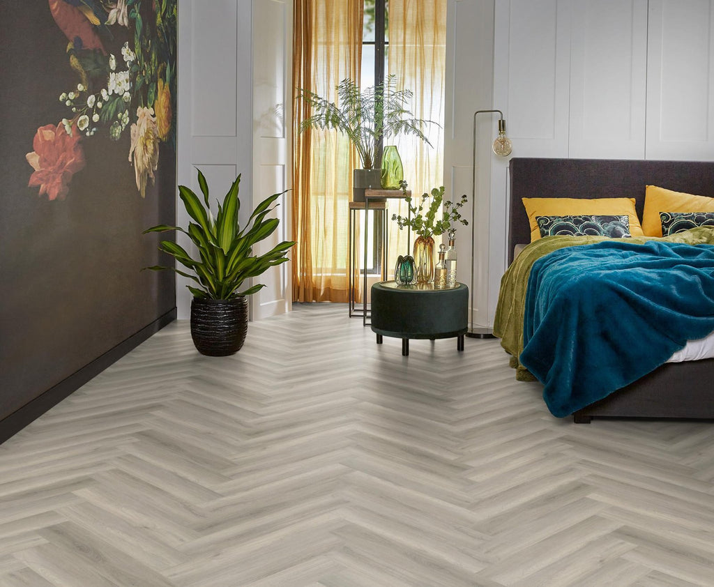 Spigato Avanto visgraat dryback grey sfeer