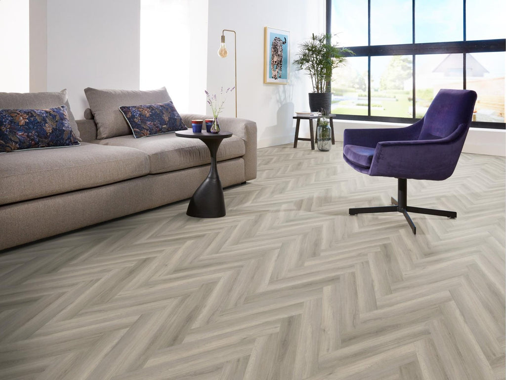 Spigato Avanto visgraat dryback grey sfeer