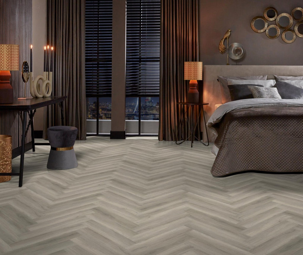 Spigato Avanto visgraat dryback grey sfeer