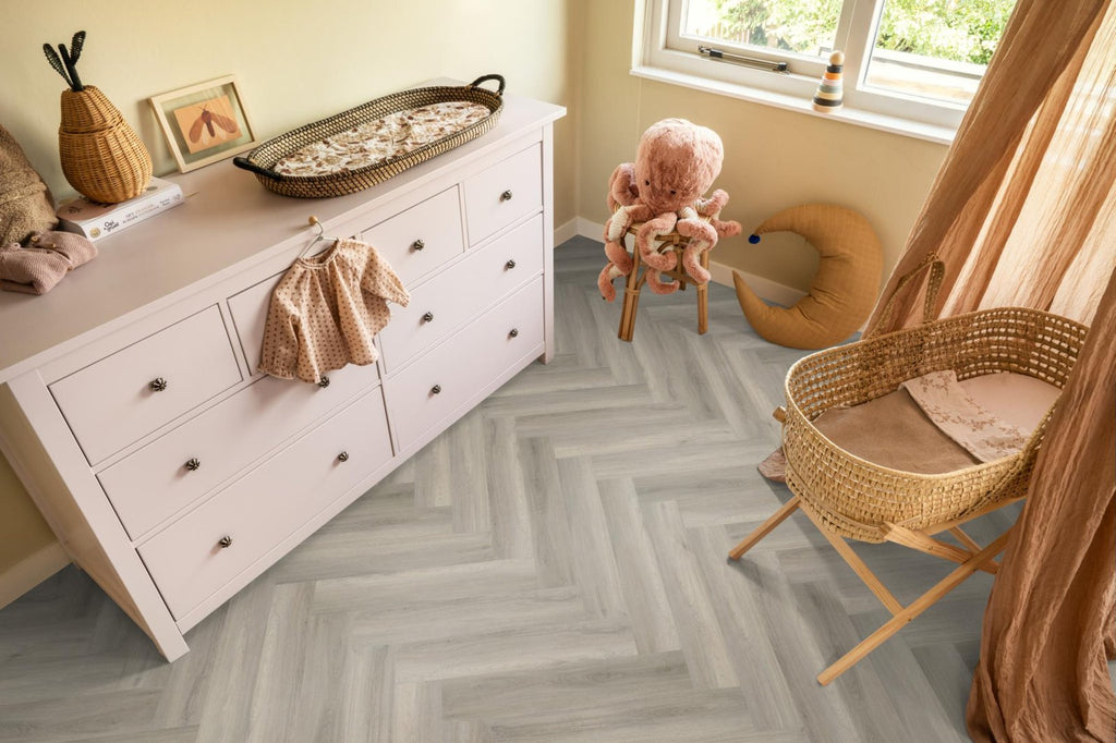 Spigato Avanto visgraat dryback grey sfeer