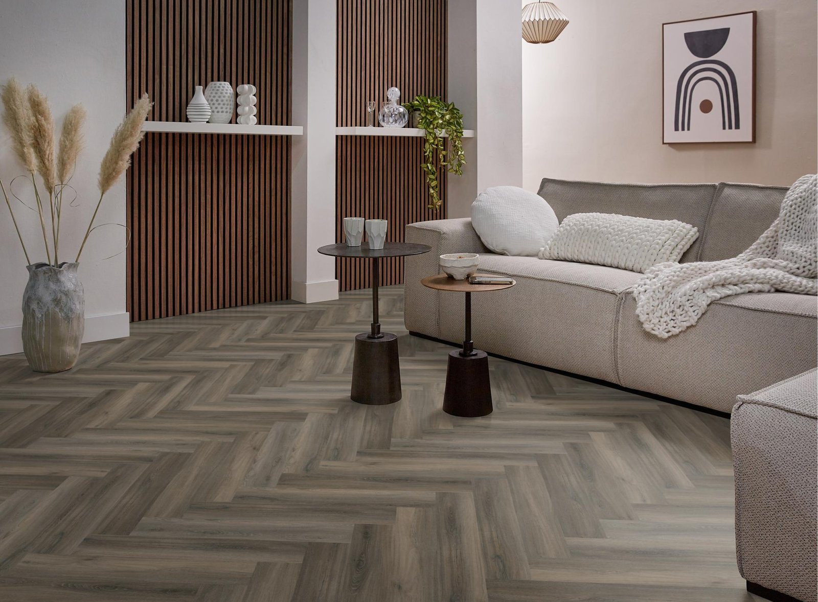 Spigato Avanto visgraat dryback dark grey sfeer