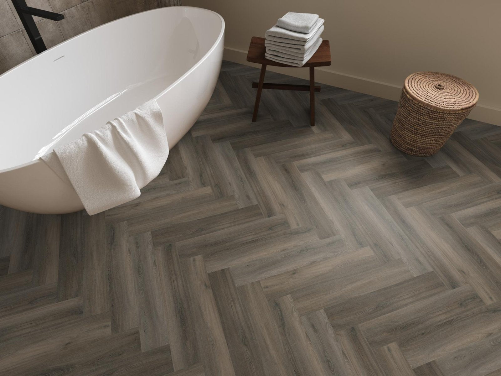 Spigato Avanto visgraat dryback dark grey sfeer