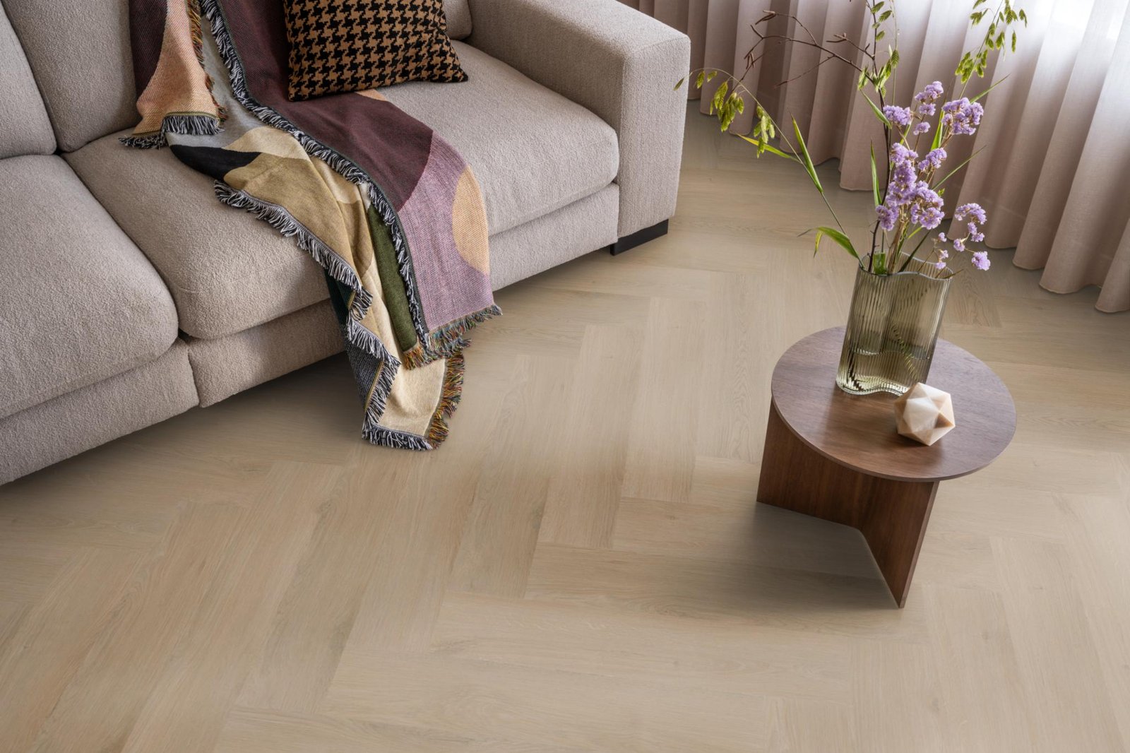 Spigato Navaro visgraat dryback natural oak sfeer