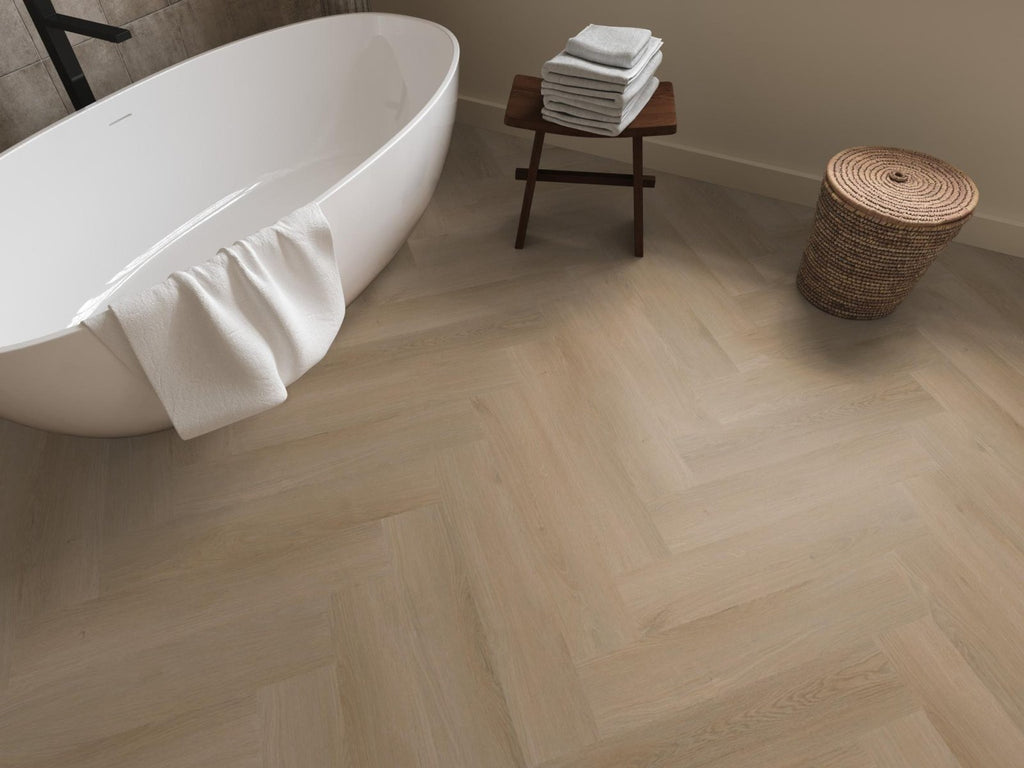Spigato Navaro visgraat dryback natural oak sfeer