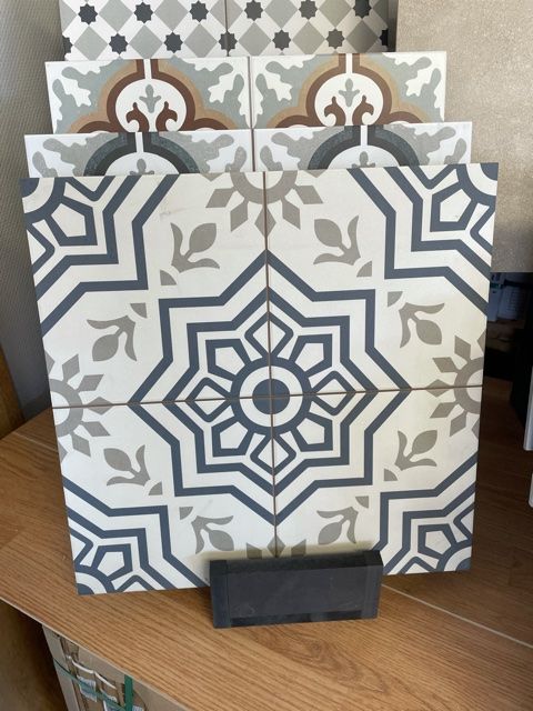 Bursa Blue Motieftegel 40x40 cm