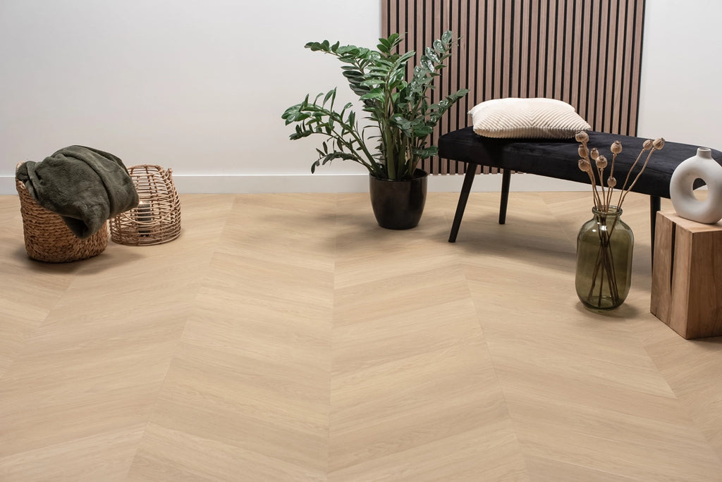 Floer Hongaarse Punt PVC – Natuur Eiken