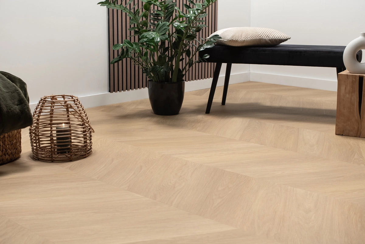 Floer Hongaarse Punt PVC – Natuur Eiken