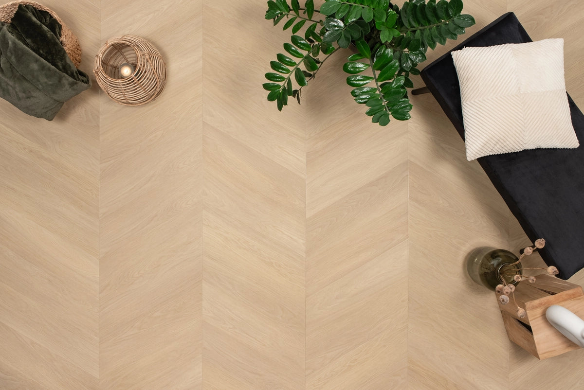 Floer Hongaarse Punt PVC – Natuur Eiken