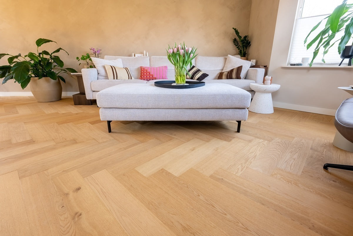 Floer Hybride Hout - Natuur Eiken Visgraat