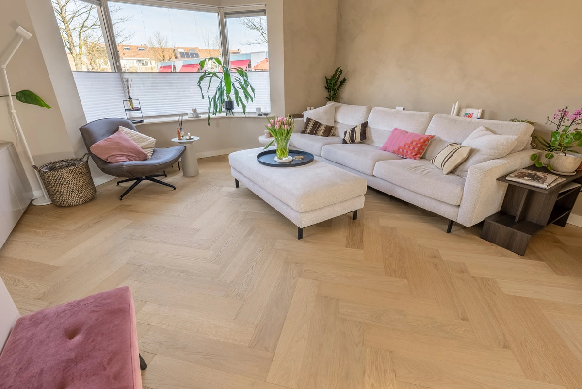 Floer Hybride Hout - Puur Eiken Visgraat