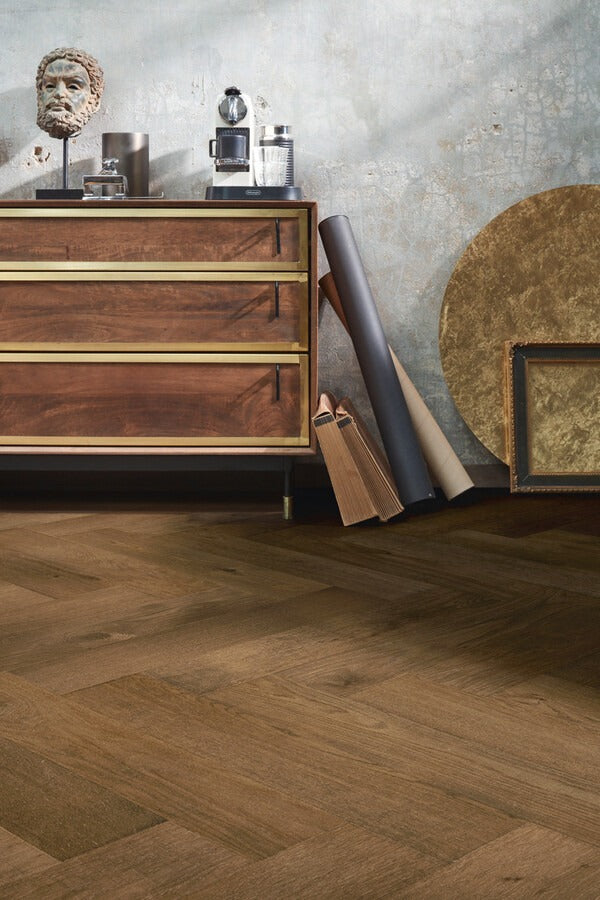 Floer Hybride Hout - Warmbruin Eiken Visgraat
